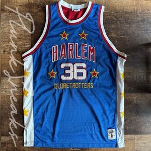 Platinum FUBU Harlem Globetrotters Meadowlark Throwback Jersey • Blue • 2002